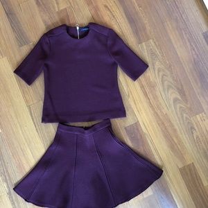 Zara women skirt suit